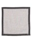 Платок с клетчатой отделкой BOSS, белый - фото