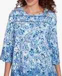 Топ Petite Oceanic с вышитым пейсли-узором Ruby Rd., мультиколор - фото 5