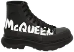 Ботинки Alexander McQueen Tread Slick Boot 'Graffiti Logo - Black', черный - фото