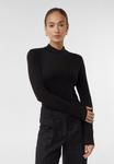 Топ comma Long sleeved top, Schwarz/Black - фото