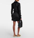 Атласная мини-юбка Toteme, черный - фото 3