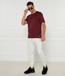 Футболка мужская Hugo Dozy свободного кроя хлопковая, бургундия - фото 2