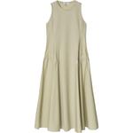 COS Женское платье без рукавов зеленое - фото