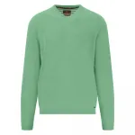 Свитер Fynch Hatton Air Cotton v neck, зеленый - фото