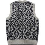 Майка Plus Snowflake pattern V neck Vest Beams, золото - фото 9