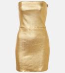 Мини-платье Amina из металлизированной кожи Stouls, Goldeneye - фото