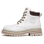 Ботинки Мартин унисекс JIETEGONGYANG, белые со скрытой платформой - фото 2