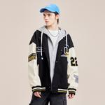 Doraemon Бейсбольная куртка унисекс, Black/Ecru Puffer Jacket - фото 9