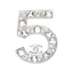 Chanel Брошь унисекс, серебряный - фото