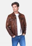 Куртка Freaky Nation Leather jacket, Saddle/Brown - фото 5