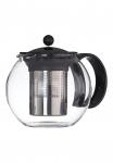 Чёрный чайник с фильтром Assam Bodum, 1,0 л - фото 2