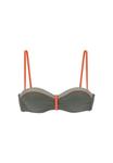 Верх бикини BÜGEL BANDEAU LASCANA, оливковый - фото 3