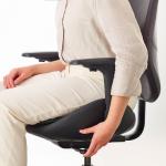 Офисное кресло HATTEFJALL IKEA, смидиг черный - фото 5