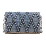 DIESEL Украшенный джинсовый кошелек на ремешке - фото 3