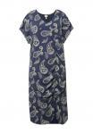 Платье из джерси GATHERED PAISLEY  Ulla Popken, темно-синий - фото 2