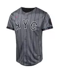 Джерси Nike для мальчиков и девочек графитовый New York Mets 2024 City Connect Limited Outerstuff - фото 2