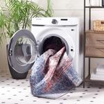 Ковер SAFAVIEH, 244 x 305 см, - коллекция Washable Serapi - большой - Rust & Blue, нескользящий и легко чистится, идеально для гостиной, спальни, офиса, столовой (SEP553P) - фото 2