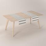 Настольная скатерть quadro Dekoria, белый - фото 4