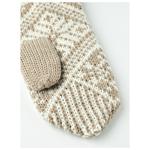 Перчатки Hestra Nordic Wool Mitt, цвет Beige/Off-White - фото 3