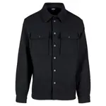 Однотонная рубашка-куртка Urban Classics, черный - фото 3