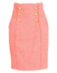 Юбка миди Balmain, лососево-розовый - фото
