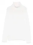 Свитер с высоким воротом Base, белый - фото