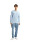 Хлопковый свитер для мужчин DENIM TOM TAILOR, цвет 13302 Light Metal - фото 2