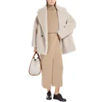 MaxMara Макс Мара Искусственная меховая куртка, Sand - фото 6