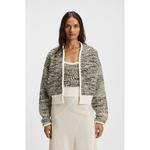 Шерстяной кардиган с металлическим твидом BOSS, Patterned - фото 3