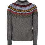 Гренобльский кабельный свитер Moncler, серый - фото 3