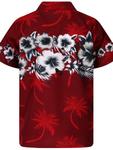 Рубашка King Kameha Flower Chest, красный - фото 2