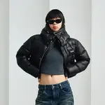 Пуховик женский черный WE11DONE - фото 4