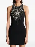 Платье мини Falling Stars с вышивкой BALMAIN, черный - фото 5