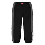Брюки fw19 side logo track pant logo casual pants black Supreme, черный - фото