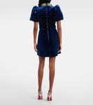 Мини-платье Vivicia из бархата с декором Rebecca Vallance, темно-синий - фото 3