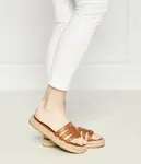 Кожаные тапочки Tommy Hilfiger, коричневый - фото 2