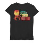 Футболка с рисунком Marvel Iron Man Better Future для девочек 7–16 лет Marvel - фото