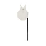 Топ Rick Owens DRKSHDW Cropped Basic Tank Top 'Milk', белый - фото