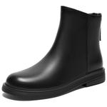 Женские Ботинки БАТА Светло-коричневые Сплошного Цвета Без Подкладки - фото 3