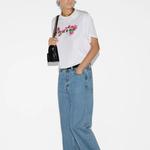 Футболка женская Gucci с красочным логотипом, белый - фото 2