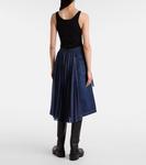 Плиссированная джинсовая юбка миди Sacai, Blue - фото 3