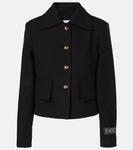 Куртка из смеси шерсти и хлопка Patou, черный - фото