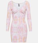 Мини-платье Duke с вырезом и принтом Reina Olga, Marble - фото