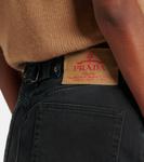 Джиговая юбка с низкой посадкой Prada, черный - фото 5