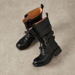 Женские ботинки YANGQIYINGTAO, коричневый - фото 3