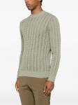 Eleventy свитер фактурной вязки, зеленый - фото 3