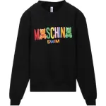 MOSCHINO Свитшот Women's Black Crew Neck Moderate Regular - фото