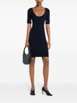 Courrèges платье мини с вырезами, синий - фото 2