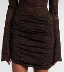 Франциска мини-платье с цветочным кружевом Bananhot, Brown Lace - фото 5