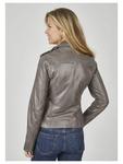 Кожаная куртка 7eleven, серый - фото 3